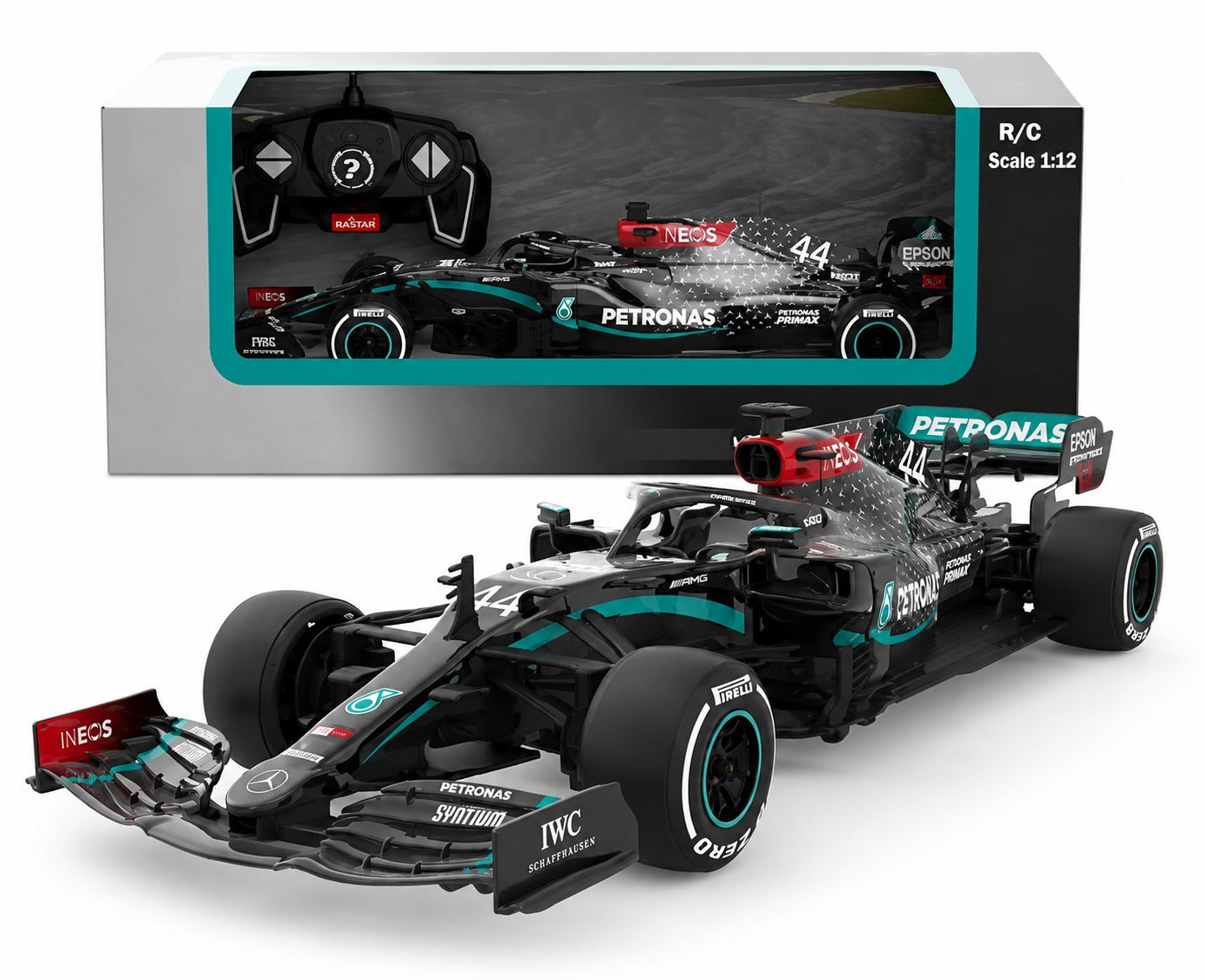Rastar Mercedes-AMG Petronas F1 W11 RC Car 1:12 Scale | Licensed Remote Control Racing Car