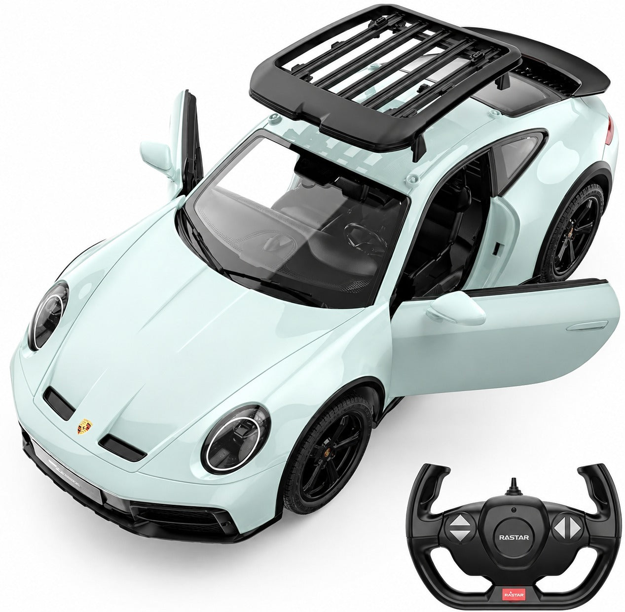 Rastar 1:14 Porsche 911 RC Car | Licensed Remote Control Sports Car with Opening Doors